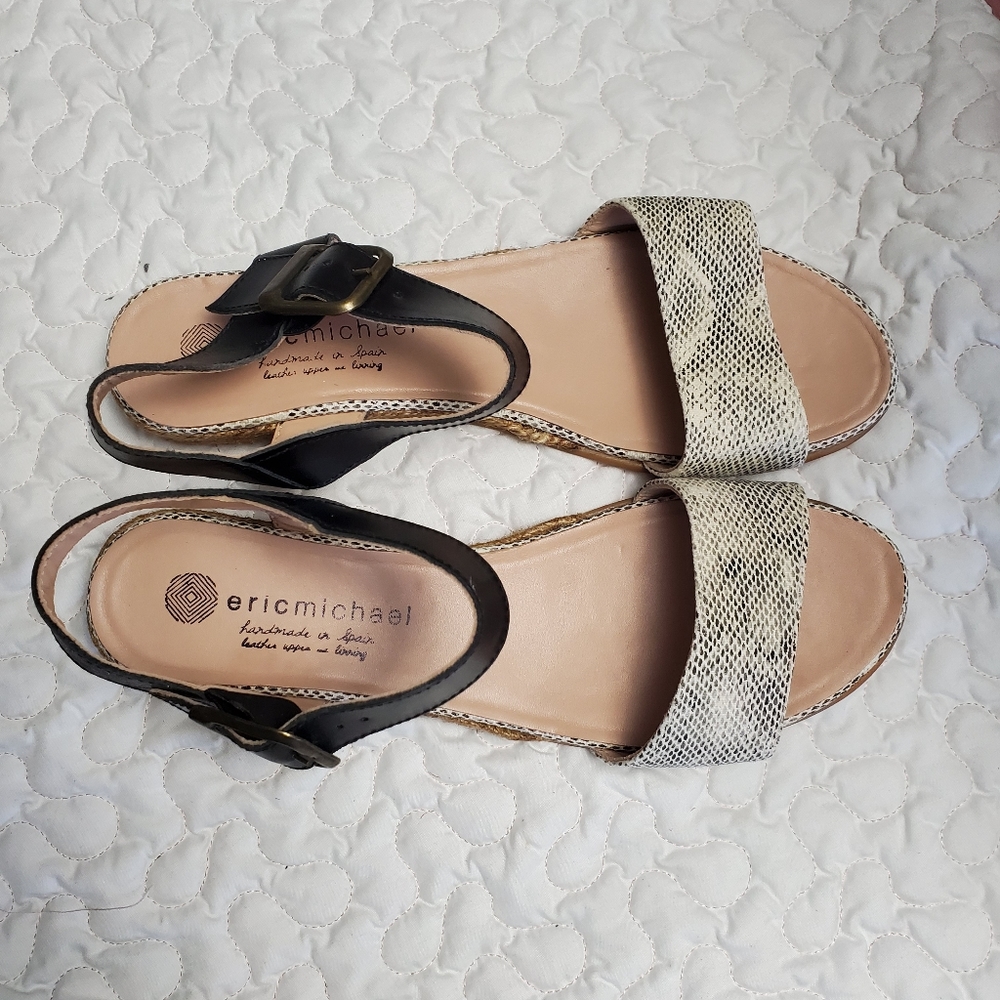 Eric Michael sling back Sandals sz 42/10